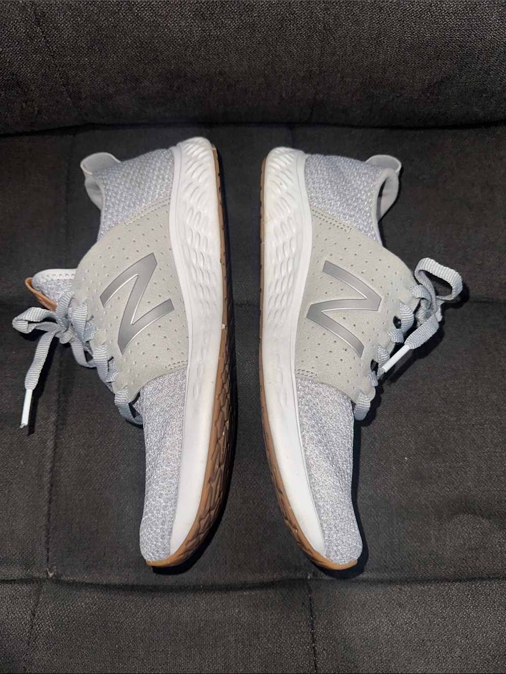 New Balance Gray Sneakers - women size 9 - Picture 3 of 4